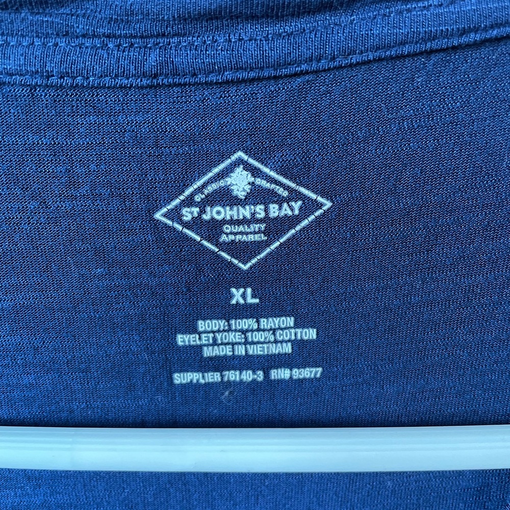 Simple Blue Blouse - Picture 3 of 3